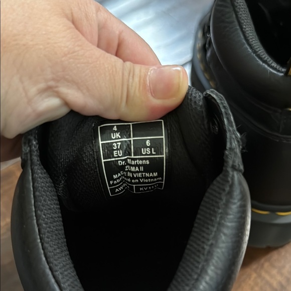 Dr. Martens Zuma II Black Ankle Boots with Chunky Sole - Picture 5 of 6